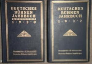 Immagine del venditore per Theatergeschichtliches Jahr- und Adressbuch, gegrndet 1889. 41. Jahrgang 1930 und 43. Jahrgang 1932. venduto da Antiquariat Johann Forster