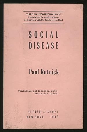 Bild des Verkufers fr Social Disease zum Verkauf von Between the Covers-Rare Books, Inc. ABAA