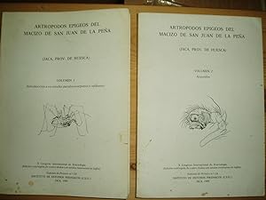 Artropodos epigeos del Macizo de San Juan de la Pena, (Jaca, Prov. de Huesca) Volumen I & II