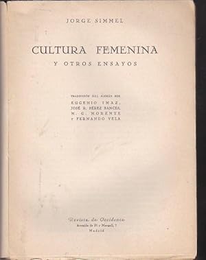 Seller image for Cultura femenina y otros ensayos for sale by LIBRERA GULLIVER