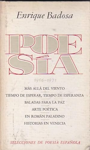 Seller image for Poesa 1956-1971 for sale by LIBRERA GULLIVER