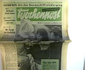 kleine Zeitungssammlung (DDR-Zeitungen) zum Thema 14. Friedensfahrt: Wochenpost vom 29. April 196...