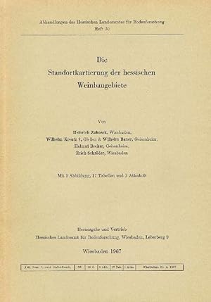 Seller image for Die Standortkartierung der hessischen Weinbaugebiete. 2 Bnde (Text und Atlas), for sale by Antiquariat Lcke, Einzelunternehmung
