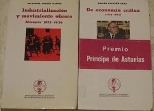 Imagen del vendedor de De economa crtica (1930-1936) + Industrializacin y movimiento obrero. Alicante 1923-1936 (2 libros) a la venta por Libros Dickens