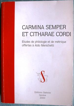 Carmina semper et citharae cordi