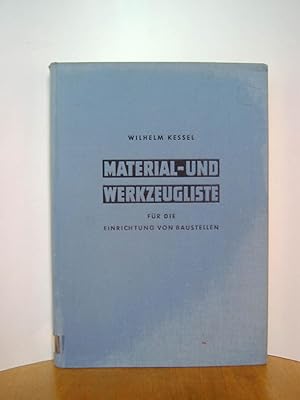 Material- und Werkzeugliste für die Einrichtung von Baustellen