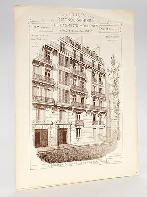 Seller image for Monographies de Btiments Modernes. Maison rue du Luxembourg Paris. Mr. H.P. Nnot Architecte [ n28 et 30 rue Guynemer ancienne rue du Luxembourg, avec une autre faade rue Madame, 75006 Paris ] for sale by Librairie du Cardinal