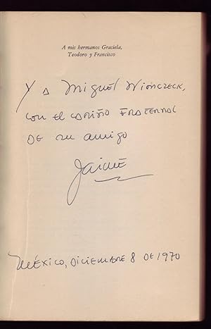 Image du vendeur pour A LA INTEMPERIE (inscribed by J. Labastida). mis en vente par ABLEBOOKS