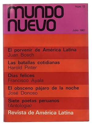 Seller image for MUNDO NUEVO no. 13; julio 1967. for sale by ABLEBOOKS