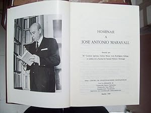 Imagen del vendedor de HOMENAJE A JOS ANTONIO MARAVALL. 3 VOLS. a la venta por Itziar Arranz Libros & Dribaslibros