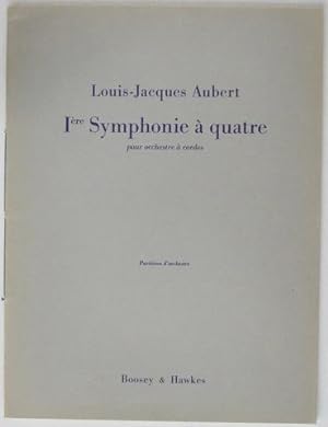 1re Symphonie  quatre pour orchestre  cordes. Ralisation et rvision de Laurence Boulay. Part...