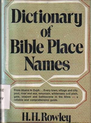 Dictionary of Bible Place Names
