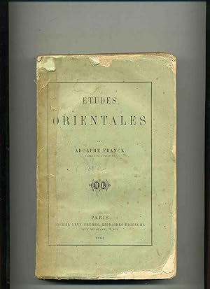 Bild des Verkufers fr ETUDES ORIENTALES. zum Verkauf von Librairie CLERC