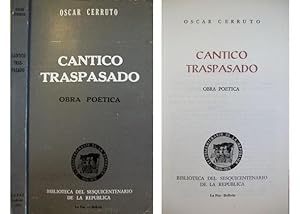 Bild des Verkufers fr Cantico Traspasado. Obra Potica. Introduccin por Oscar Rivera-Rodas. zum Verkauf von Hesperia Libros