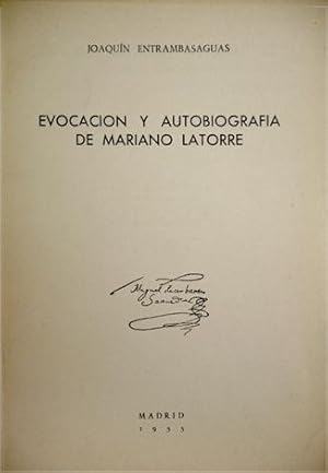 Seller image for Evocacin y autobiografa de Mariano Latorre. for sale by Hesperia Libros