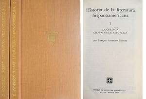 Seller image for Historia de la Literatura Hispanoamericana. [I. La Colonia. Cien aos de Repblica. II. Epoca Contempornea]. for sale by Hesperia Libros