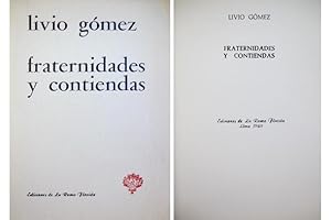 Imagen del vendedor de Fraternidades y Contiendas. Poemas. a la venta por Hesperia Libros