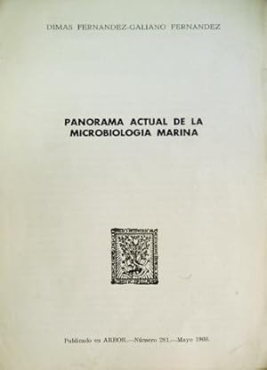 Imagen del vendedor de Panorama actual de la Microbiologa Marina. a la venta por Hesperia Libros