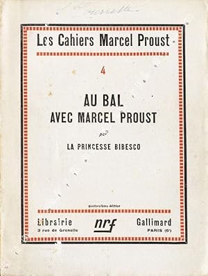 Imagen del vendedor de Au Bal avec Marcel Proust. a la venta por Librairie Chretien