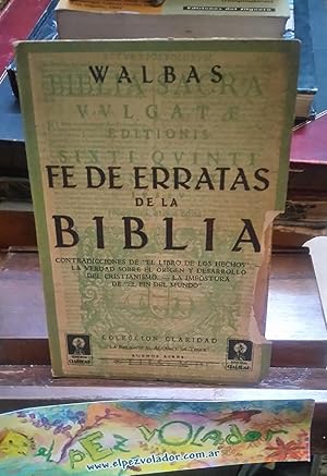 Fe de erratas de la Biblia