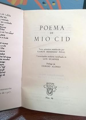 Poema de Del Mio Cid