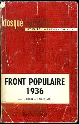 Bild des Verkufers fr FRONT POPULAIRE 1936 zum Verkauf von Le-Livre