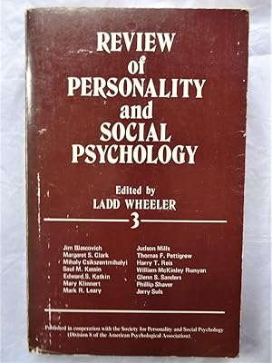 Seller image for REVIEW OF PERSONALITY AND SOCIAL PSYCHOLOGY Volume 3 for sale by Douglas Books