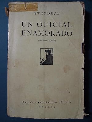 Imagen del vendedor de Un Oficial Enamorado (Luciano Leuwen.) Trad. de Ciro Bayo. Tomo I. a la venta por Carmichael Alonso Libros