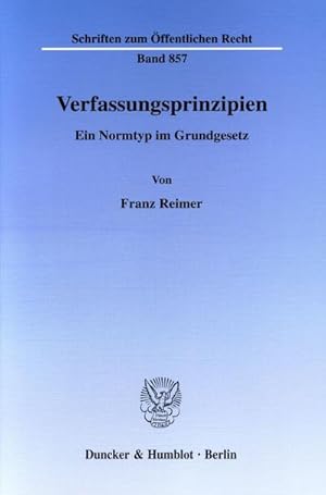Immagine del venditore per Verfassungsprinzipien. venduto da BuchWeltWeit Ludwig Meier e.K.