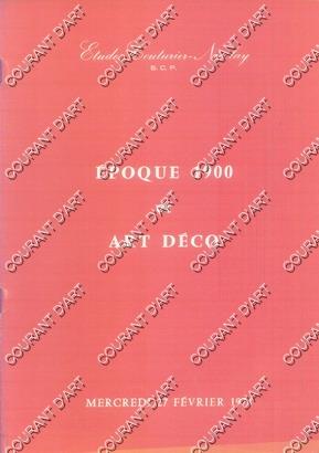 EPOQUE 1900 ET ART DECO. COLLECTION DE DECORCHEMONT. BRONZES DE CAUSSE ET SANDOZ. GUILLEMARD. JAL...