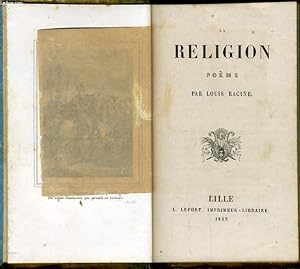 Bild des Verkufers fr LA RELIGION pome zum Verkauf von Le-Livre