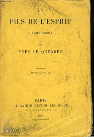 Seller image for LE FILS DE L'ESPRIT for sale by Le-Livre