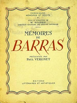 Mémoires de Barras.