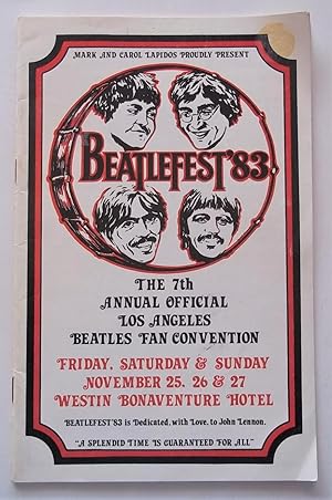 Beatlefest '83: The 7th Annual Offical Los Angeles Beatles Fan Convention (1983 Program)