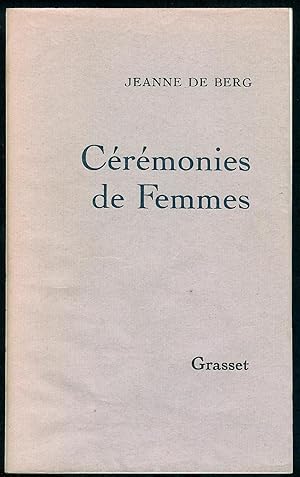 Image du vendeur pour Crmonies de femmes. mis en vente par Bouquinerie Aurore (SLAM-ILAB)