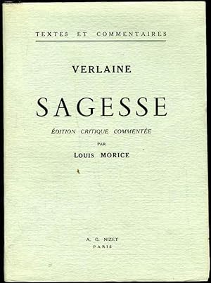 Imagen del vendedor de VERLAINE SAGESSE a la venta por Le-Livre