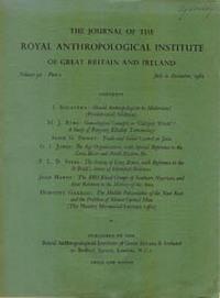 THE JOURNAL OF THE ROYAL ANTHROPOLOGICAL INSTITUTE OF GREAT BRITAIN AND IRELAND