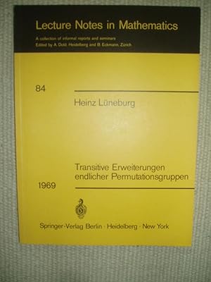 Image du vendeur pour Transitive Erweiterungen endlicher Permutationsgruppen mis en vente par Expatriate Bookshop of Denmark