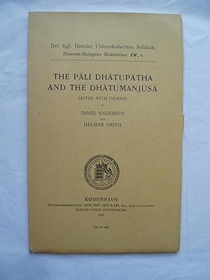 Immagine del venditore per The Pali Dhatupatha and the Dhatumanjusa : Edited with Indexes. venduto da Expatriate Bookshop of Denmark