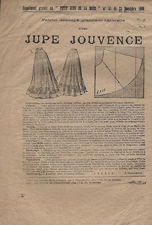 Image du vendeur pour Patron de couture dcoup d'une jupe Jouvence pour dame, grandeur naturelle mis en vente par LES TEMPS MODERNES