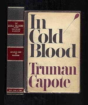 Bild des Verkufers fr IN COLD BLOOD. A True Account of a Multiple Murder and Its Consequences. ARC zum Verkauf von TBCL The Book Collector's Library