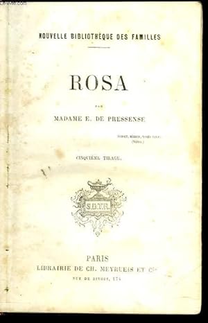 Image du vendeur pour ROSA mis en vente par Le-Livre