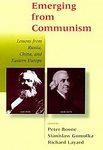 Seller image for Emerging from Communism: Lessons from Russia, China, and Eastern Europe for sale by Mahler Books