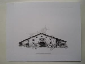 Litografía - Lithography : CASERÍO KAPELASTEGI - APATAMONASTERIO - VIZCAYA