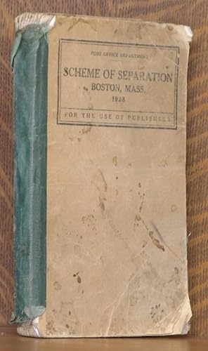 SCHEME OF SEPARATION IN THE CORPORATE LIMITS OF BOSTON, MASS. for the use of publishers, correcte...