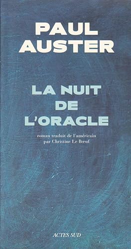 Seller image for Nuit de l'oracle (La) for sale by Bouquinerie "Rue du Bac"