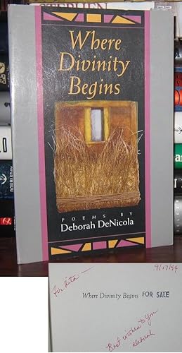 Seller image for WHERE DIVINITY BEGINS Signed 1st for sale by Rare Book Cellar