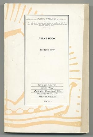 Image du vendeur pour Asta's Book mis en vente par Between the Covers-Rare Books, Inc. ABAA