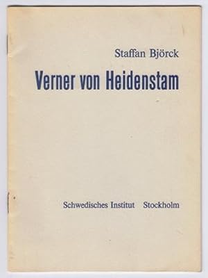 Seller image for Verner von Heidenstam. for sale by Hatt Rare Books ILAB & CINOA