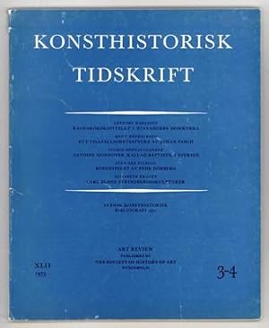 Imagen del vendedor de Konsthistorisk tidskrift. rg. 42 (1973), hfte 3-4. a la venta por Hatt Rare Books ILAB & CINOA